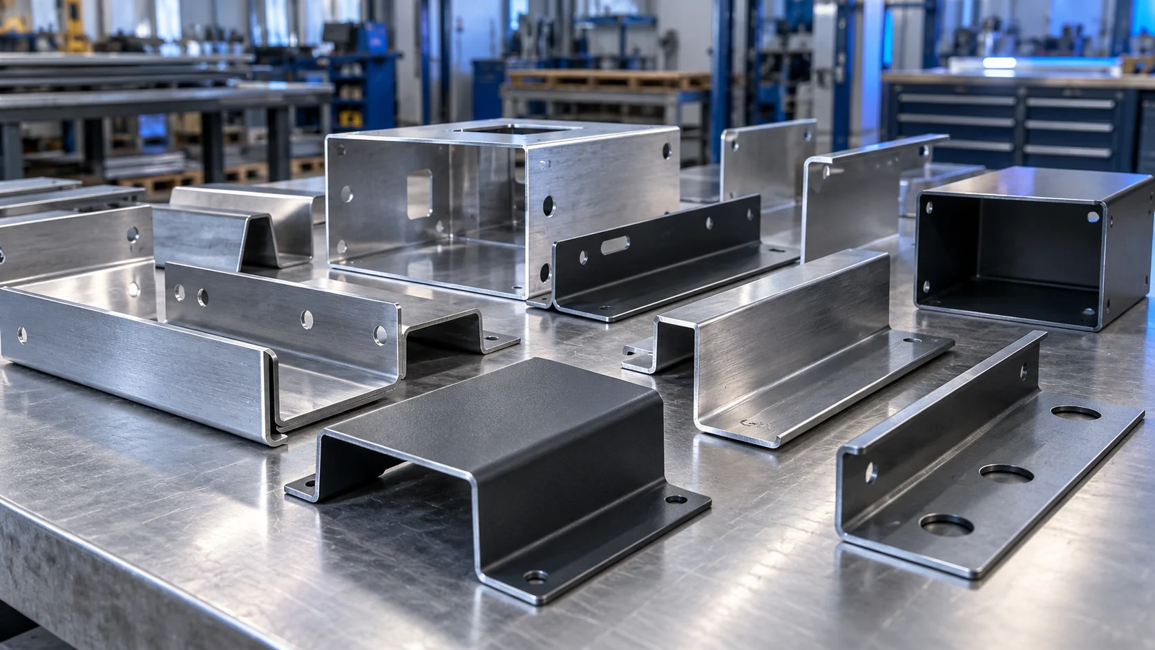 Versandfertig vorbereitete Kantteile und Sonderprofile aus Aluminium